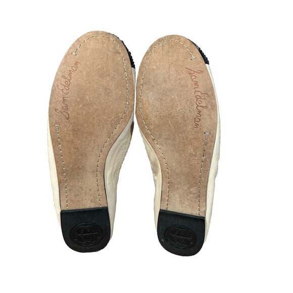 Sam Edelman Beatrix Ballet Flat Ballerina Studded Spike Cream Black Toe 8.5 M - Picture 9 of 11